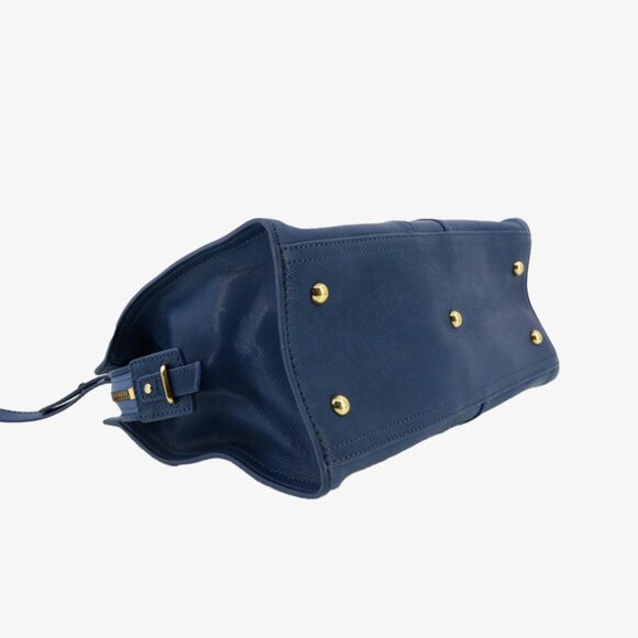YSL Chyc Navy Leather Bag - Picture 4 of 9